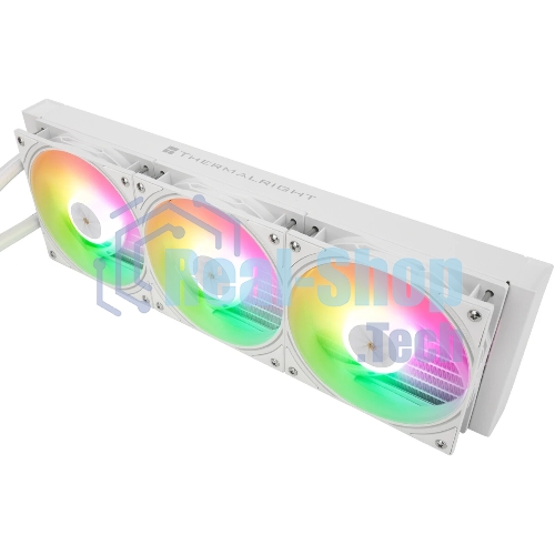 Водяное охлаждение для процессора Water Cooling System Thermalright Frozen Warframe 360 Ultra White Argb (360мм, White, ARGb/Fans: 3x120мм, 70.84CFM, 29.8dBA, 2000RPM/Pump height 60мм, 23dBA, 3000RPM, Rad thickness 27mm/S: 1200, 1700, 1851, 2011, 2066, 115X, AM5, AM4)