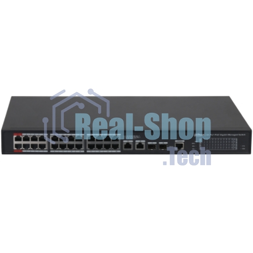 Коммутатор Dahua DH-S4228-24GT-360, 24×1 Гбит/с + 2×1 Гбит/с + 2×1 Гбит/с SFP, управляемый