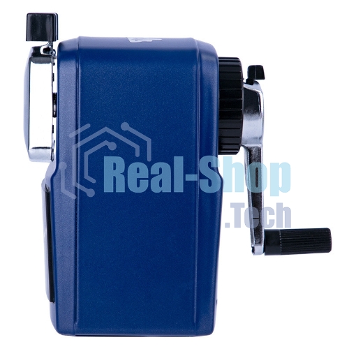 Точилка для карандашей механическая Deli 71156BLUE, 1 отверстие, металл, синий