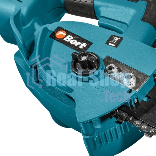 Цепная пила аккумуляторная Bort BKS-2112 18В Li-Ion, Makita 18V LXT, шина 305мм, Бесщеточный, Шаг цепи, дюйм 3/8, холостого хода, об/мин 0-3 400, вес 2 кг, БЕЗ АКБ И ЗУ [93418422]