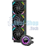 Водяное охлаждение для процессора SAMA Q60 Black (360мм, LED temp., черный, ARGb/Fans: 3x120мм, 86CFM, 30dBA, 2600RPM/Pump height 64мм, 30dBA, 2800RPM, Rad thickness 27мм/S: 1851, 1700, 1200, 20XX, 115X, AM5, AM4)