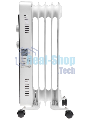 Обогреватель масляный Centek CT-6221-5 (5 секций) белый, 400/600/1000 Вт, 12,5 м2, 3 режима, термостат