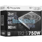 Блок питания Thermaltake ATX TR2 S, 750Вт, 80 PLUS WHITE, 120мм, черный