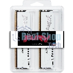 Оперативная память Kingston Fury Beast, DDR5, 32Gb (2x16Gb), 5600MHz, CL40, DIMM, с радиатором, белый