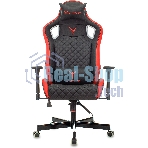 Кресло Knight OUTRIDER черный/красный, экокожа, 120 кг, механизм качания