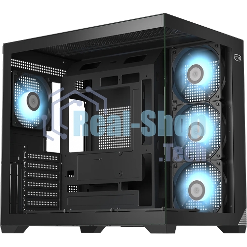 Компьютерный корпус без блока питания PCCooler C3T700 ARGB BK, Midi-Tower, TG, 4x120мм ARGB, 1xUSB-A 3.0 + 1xUSB-A 2.0 + 1xUSB-C, ATX, mATX, mITX черный