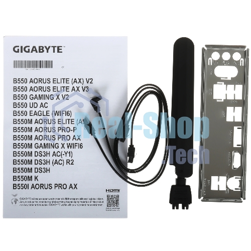 Материнская плата Gigabyte B550M DS3H AC R2, AM4, AMD B550, 4xDDR4, 4xSATA, 2xM.2, 1xPCIe 4.0 x16, 1xPCIe 3.0 x4, 1xPCIe 3.0 x1, 1xDP, 1xHDMI, 1x1Gb LAN, Wi-Fi, Bluetooth 5.0, 4xUSB-A 5Gbps, 2xUSB-A 2.0, 3x3.5 мм, 7.1, mATX