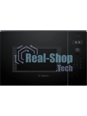 Встраиваемая микроволновая печь Bosch BEL454MB1F черный, 25 л, 1200 Вт, переключатели - кнопки, поворотный механизм