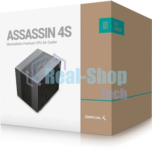 Кулер для процессора DEEPCOOL Assassin 4S черный, 140 мм, алюминий/медь, 1800 об/мин, 29.3 дБ, 4 pin, 250 Вт, 164 мм