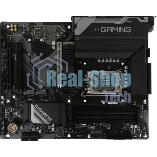 Материнская плата Gigabyte B760 GAMING X WIFI6E GEN5, LGA1700, Intel B760, 4xDDR5, 4xSATA, 3xM.2, 1xPCIe 5.0 x16, 2xPCIe 3.0 x1, 1xHDMI, 1xDP, 1x2.5Gb LAN, Wi-Fi 6E, Bluetooth 5.3, 1xUSB-C 5Gbps, 1xUSB-A 10Gbps, 1xUSB-A 5Gbps, 5xUSB-A 2.0, 6x3.5 мм, 7.1, ATX