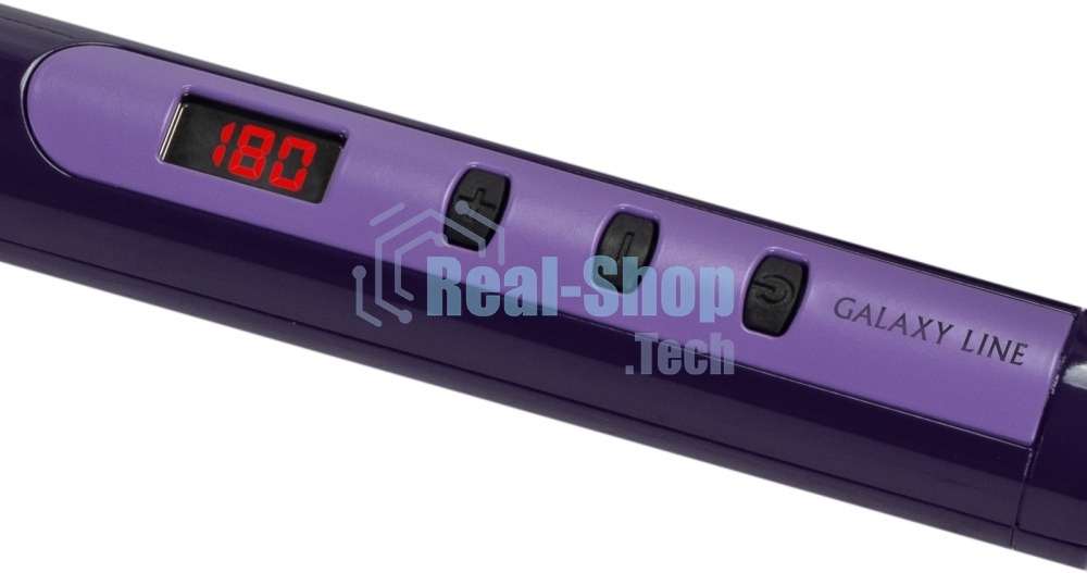 Щипцы для завивки волос Galaxy LINE GL4617 фиолетовый, 25 мм, 100-220 °C, 13 режимов