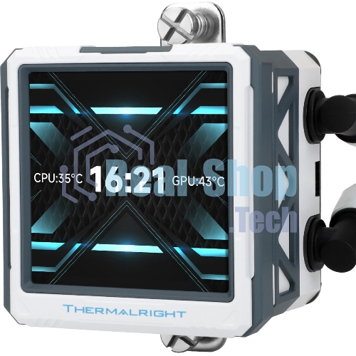 Водяное охлаждение для процессора Water Cooling System Thermalright Frozen Warframe 360 Ultra White Argb (360мм, White, ARGb/Fans: 3x120мм, 70.84CFM, 29.8dBA, 2000RPM/Pump height 60мм, 23dBA, 3000RPM, Rad thickness 27mm/S: 1200, 1700, 1851, 2011, 2066, 115X, AM5, AM4)