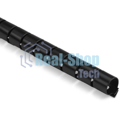 Кабельный органайзер Buro Spiral Hose 15x1500мм черный