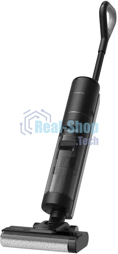 Пылесос вертикальный моющий Dreame Wet and Dry Vacuum H12S черный, питание от аккумулятора, 300 Вт, уборка влажная/сухая, пылесборник 0.7 л, работа от АКБ max 35 мин