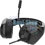 Гарнитура Oklick HS-L600G чёрный, проводная, USB, подсветка