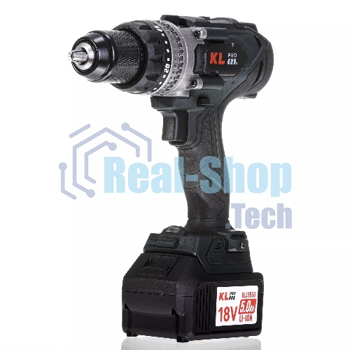 Дрель-шуруповерт Klpro KLDM18BHX-50, 18 В, 5 Ач, 150 Нм, бесщеточный, ударный