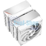 Кулер для процессора PCCooler RZ620 WH (260W, 4-pin PWM, 158мм, Al/Cu, 6x6мм, 2x120мм, 86.73CFM, 32dBA, 1800RPM, S: 1851/1700/1200/115X, AM5/AM4, белый)