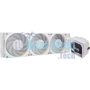 Водяное охлаждение для процессора Thermalright Hyper Vision 360 (360mm, LED, White, ARGB/Fans: 3x120mm, 69CFM, 27dBA, 2150RPM/Pump height 68mm, 6400RPM, Rad thickness 27mm/S: 1700, 1200, 1851, 115X, 2011, 2066, AM5, AM4)