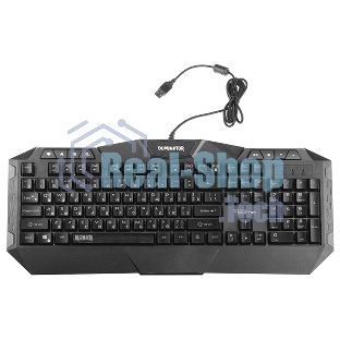 Комплект клавиатура+мышь Qumo Dominator K66/M83 проводной, USB, 3200 DPI, чёрный