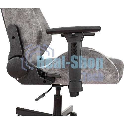 Кресло Бюрократ Knight N1 Fabric серый, ткань, 120 кг, механизм качания