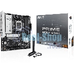 Материнская плата ASUS PRIME B850M-A WIFI, AM5, AMD B850, 4xDDR5, 4xSATA, 3xM.2, 1xPCIe 5.0 x16, 1xPCIe 4.0 x16, 1xHDMI, 2xDP, 1x2.5Gb LAN, Wi-Fi 6E, Bluetooth 5.3, 2xUSB-A 10Gbps, 2xUSB-A 5Gbps, 4xUSB-A 2.0, 3x3.5 мм, 7.1, mATX