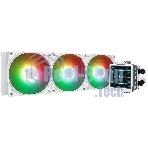 Водяное охлаждение для процессора Water Cooling System Thermalright Frozen Warframe 360 Ultra White Argb (360мм, White, ARGb/Fans: 3x120мм, 70.84CFM, 29.8dBA, 2000RPM/Pump height 60мм, 23dBA, 3000RPM, Rad thickness 27mm/S: 1200, 1700, 1851, 2011, 2066, 115X, AM5, AM4)