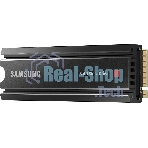 Накопитель SSD Samsung 980 PRO, 1TB, PCIe 4.0 x4, M.2 2280, NVMe, R/W 7000/5000, с радиатором