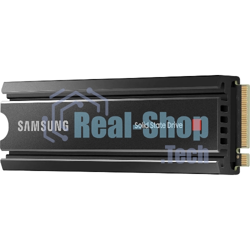 Накопитель SSD Samsung 980 PRO, 1TB, PCIe 4.0 x4, M.2 2280, NVMe, R/W 7000/5000, с радиатором