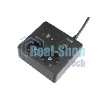 Бытовой удлинитель PowerCube, 2 р с/з вык.,3USB, 3500 Вт, 16А, 1.9 м, 3x1,0 черный квадрат PC-1B-2M