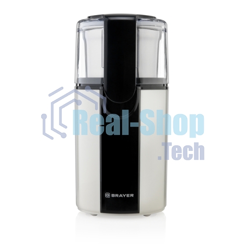 Кофемолка BRAYER BR1182, 2 ножа для мяг. и твер., 70 г.,Мощн. 200 Вт, Пластик. корп, нажатием на кр