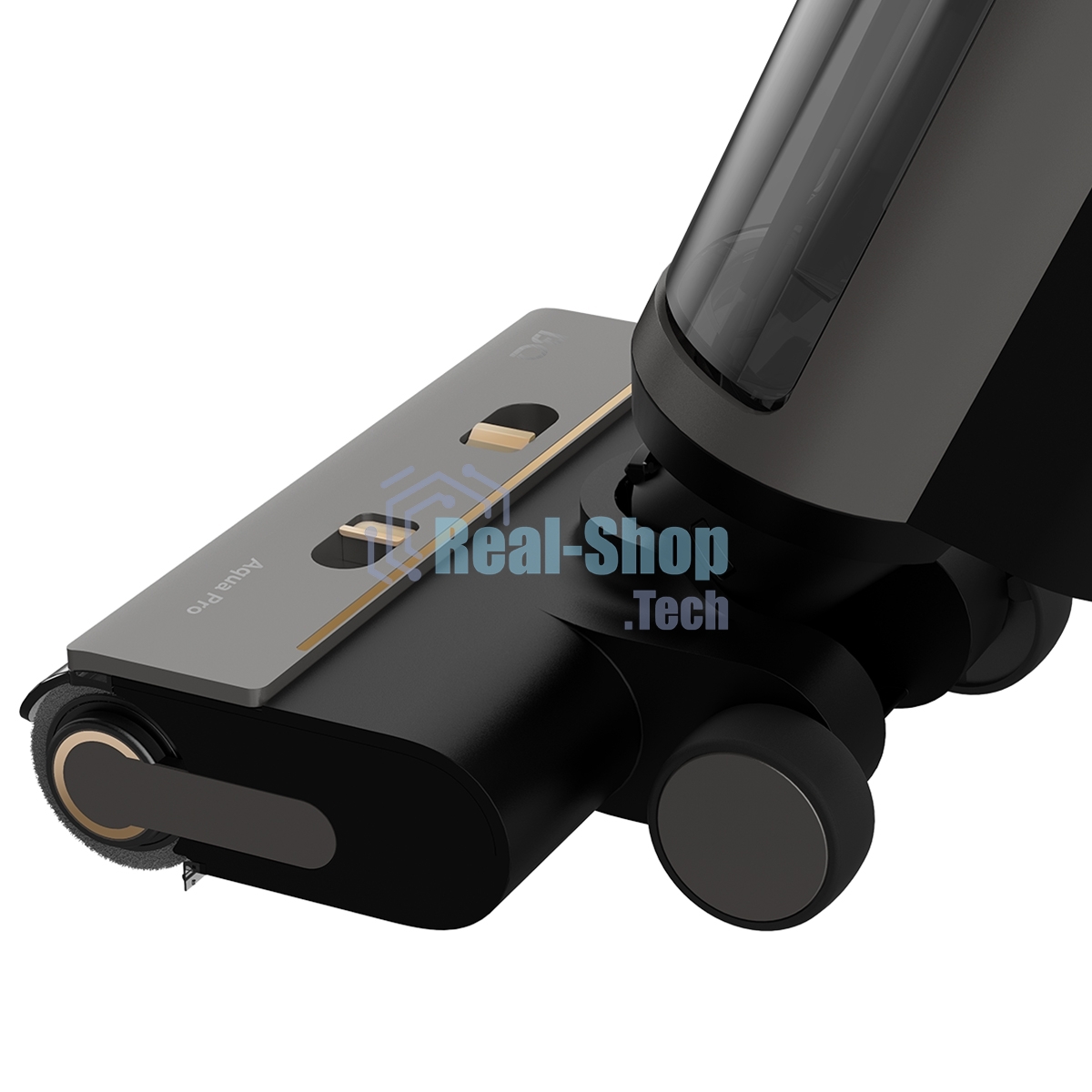 Пылесос вертикальный BQ VCA1006W Aqua Pro серый, питание от аккумулятора, 90 Вт, уборка суxая/влажная, пылесборник 0.75 л