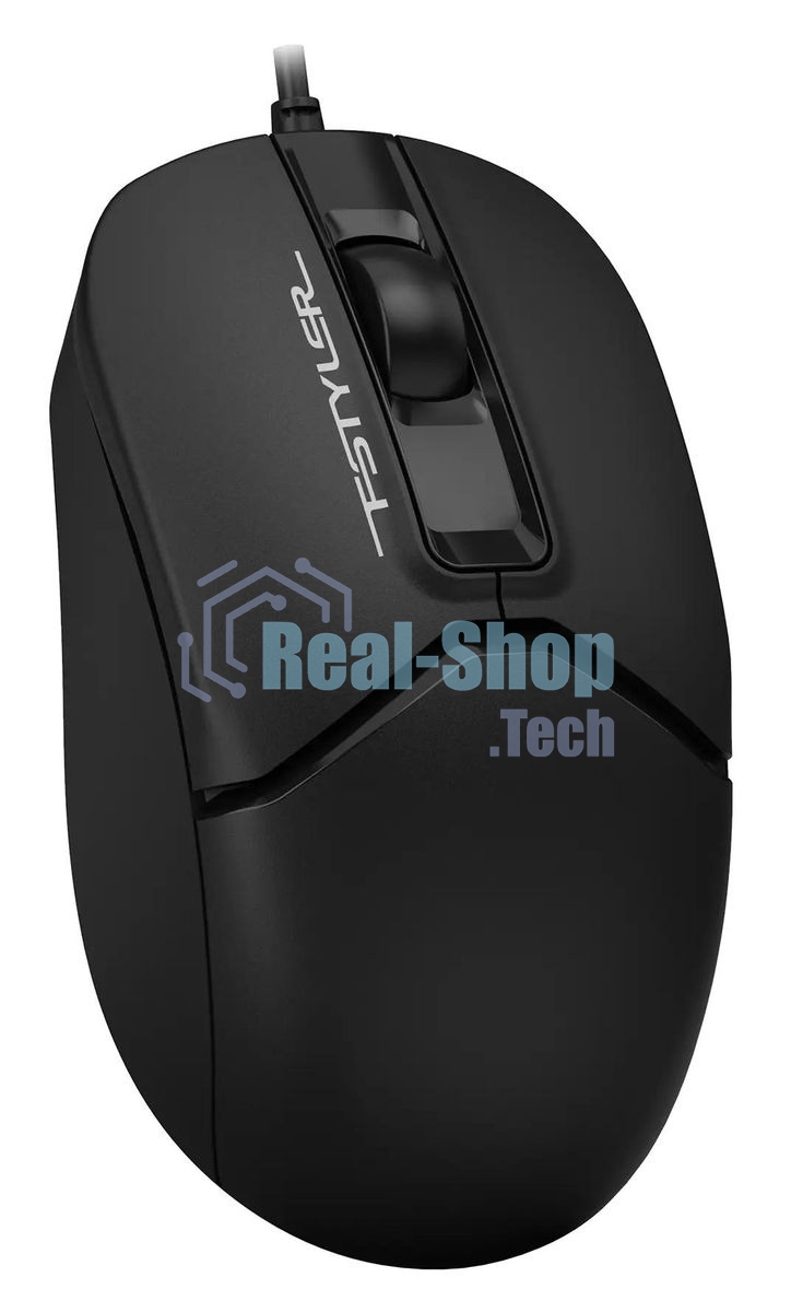 Мышь проводная A4Tech Fstyler FM12 черный, 1200 dpi, USB, кнопки - 3