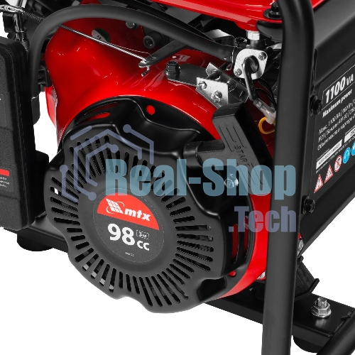 Генератор бензиновый MTX RS-1500, 1,1 кВт, 230В, ручной стартер