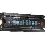 Накопитель SSD Samsung 980 PRO, 1TB, PCIe 4.0 x4, M.2 2280, NVMe, R/W 7000/5000, с радиатором
