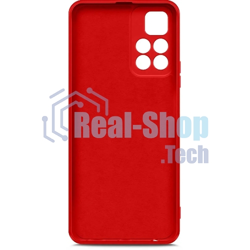 Чехол (клип-кейс) BORASCO Microfiber Case, для Xiaomi Poco M4 Pro, красный
