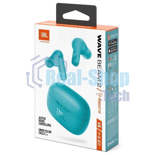 Наушники TWS JBL Wave Beam 2 голубой, внутриканальные, Bluetooth
