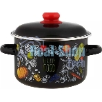 Кастрюля Appetite 1RD221М Healthy food с крышкой, эмалированная сталь 5,5 л
