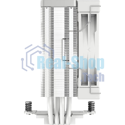 Кулер для процессора DEEPCOOL AK400 WH белый, 120 мм, алюминий/медь, 1850 об/мин, 29 дБ, 4 pin, 220 Вт, 155 мм