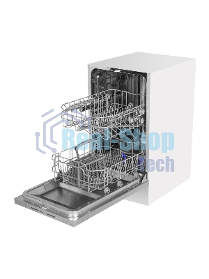 Встраиваемая посудомоечная машина HOMSAIR DW44L-2, серебристый, 44.8 см, 9 компл., 49 дБ, класс A++