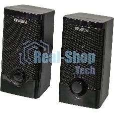 Колонки SVEN 318 черный USB-порт ПК, ноутбука или адаптер 5V DC