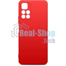 Чехол (клип-кейс) BORASCO Microfiber Case, для Xiaomi Poco M4 Pro, красный