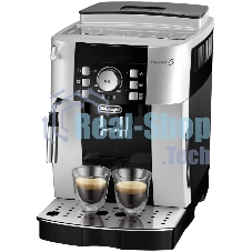 Кофемашина автоматическая DeLonghi ECAM 21.117.SB серебристый/черный, исп. кофе - зерновой/молотый, 1.8 л, 1450 Вт, 15 бар