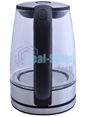 Электрочайник Centek CT-0030 черный, 1.7 л, 2200 Вт, скрытый нагревательный элемент