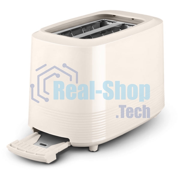 Тостер Centek CT-1433 слоновая кость, 750 Вт, 2 слота