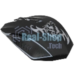 Мышь беспроводная Nakatomi MROG-15U черный, 1600 dpi, радиоканал, USB, кнопки - 6