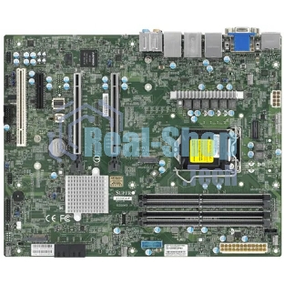 Материнская плата Supermicro MBD-X12SCA-F-B W-1200 CPU, 4 DIMM slots, Intel W480 controller for 4 SATA3 (6 Gbps) ports, RAID 0,1,5,10, 1 PCIe 3.0 x4, 2 PCIe 3.0 x16 slots, bulk
