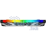Оперативная память Kingston Fury Renegade, DDR5, 48Gb (1x48GB), 6400MHz, CL32, DIMM, с радиатором, RGB, серебристый/черный