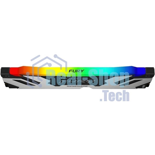 Оперативная память Kingston Fury Renegade, DDR5, 48Gb (1x48GB), 6400MHz, CL32, DIMM, с радиатором, RGB, серебристый/черный