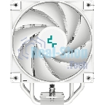 Кулер для процессора DEEPCOOL AK400 WH белый, 120 мм, алюминий/медь, 1850 об/мин, 29 дБ, 4 pin, 220 Вт, 155 мм