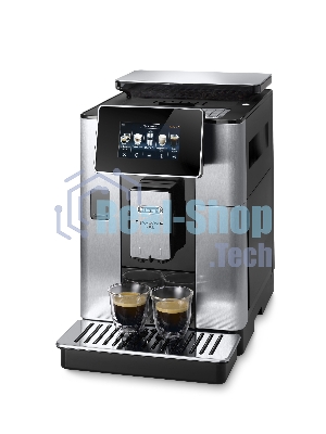 Кофемашина автоматическая DeLonghi ECAM610.74.MB черный/серебристый, исп. кофе - зерновой/молотый, 2.2 л, 1450 Вт, 19 Бар.